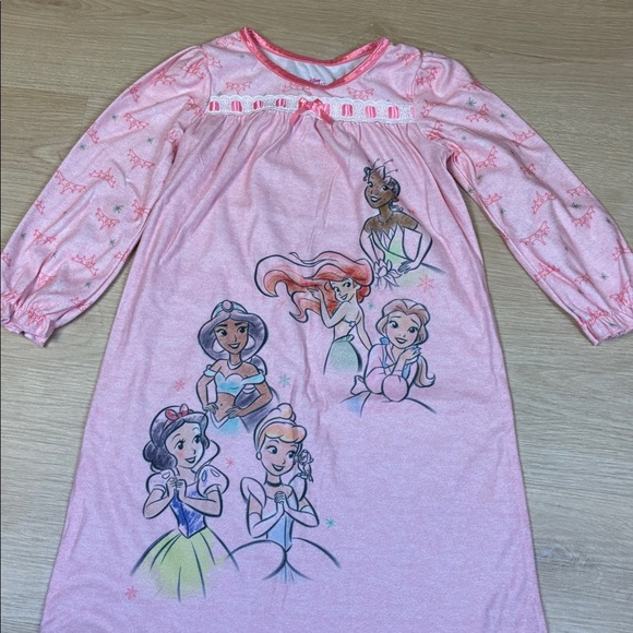 Disney Princess Pink Nightgown Snow White Tiana Belle Jasmine Ariel Cinderella - Picture 3 of 7